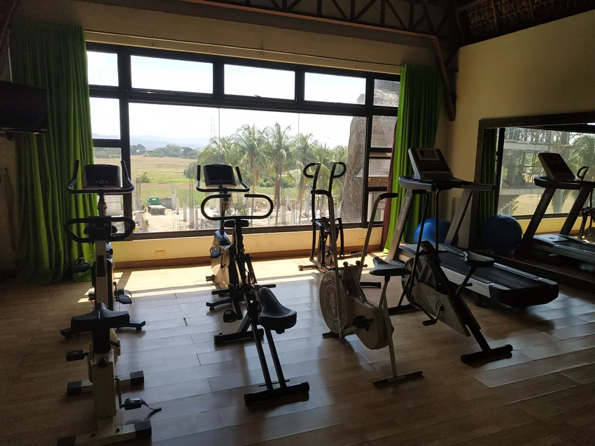Gym room at Java Hotel in Laoag