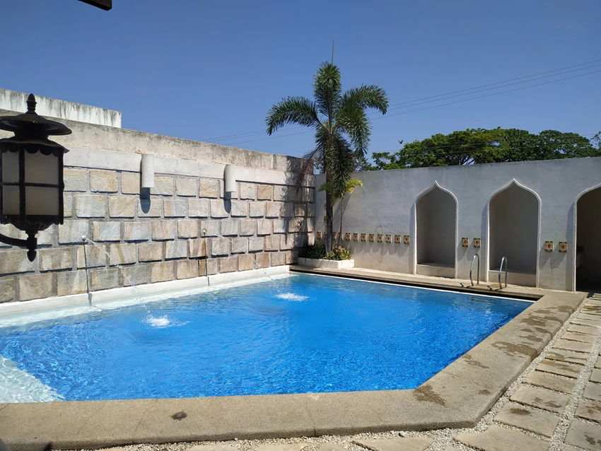 Swimming pool at Java Hotel in Laoag